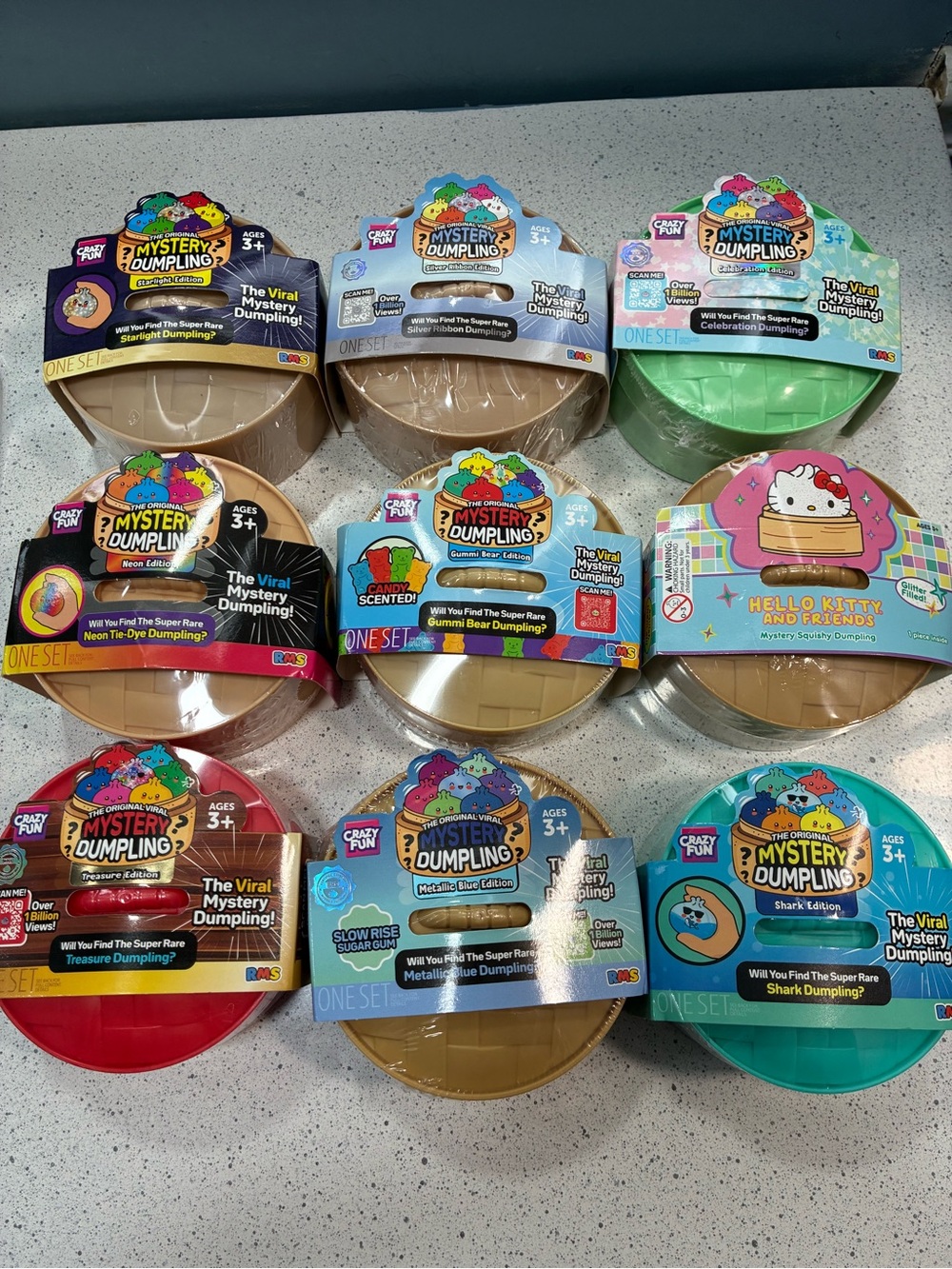 Mystery Dumpling Surprise Authentic set of 9 different editions